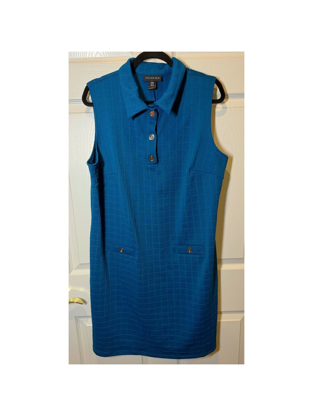 Plus Size Sleeveless Polo Dress